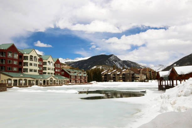 istock Colorado nature background, ski resort vacation concept. 1174270125