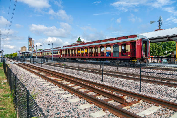 Grapevine Texas Commuter Railroad Station, Train and Tracks