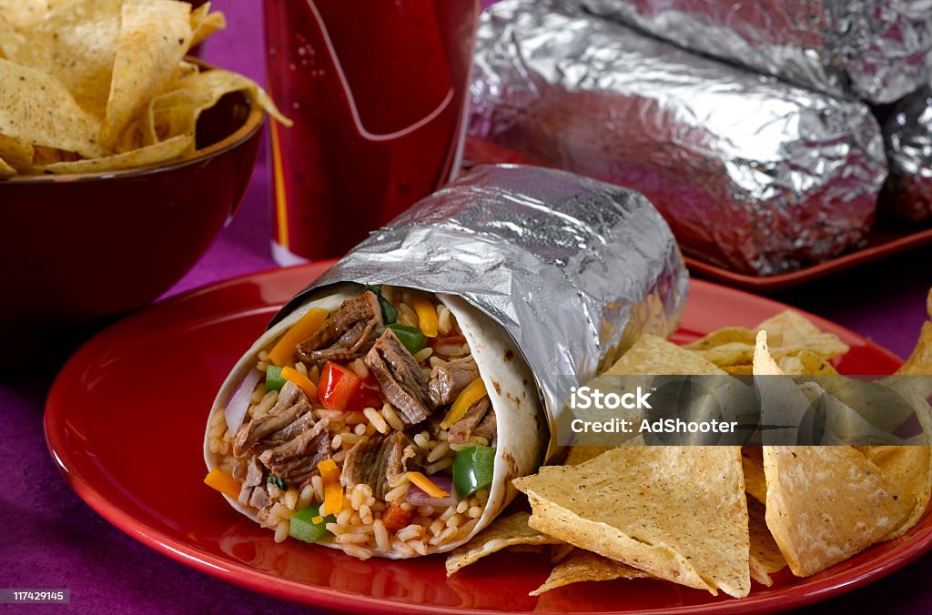 Burrito Plate  Burrito Stock Photo