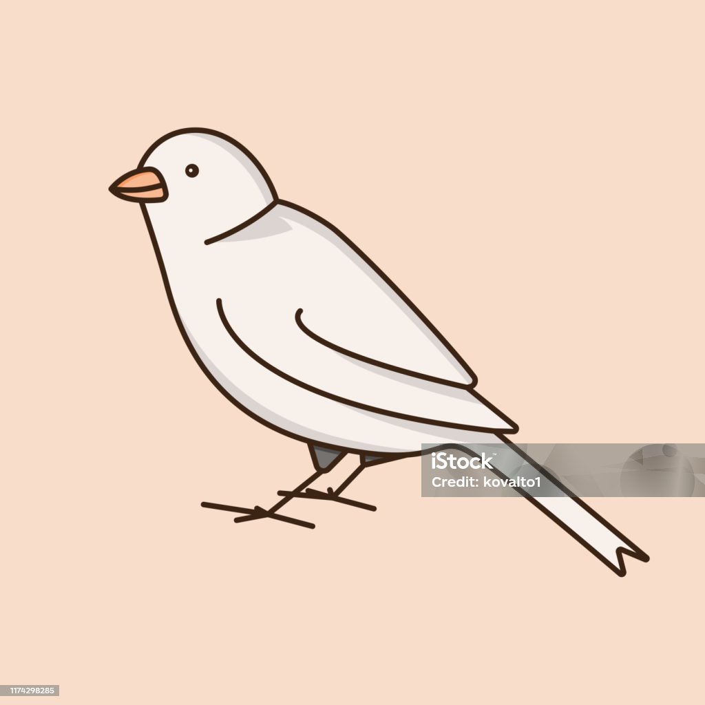 Simple Bird Cartoon Stock Illustration - Download Image Now - Animal,  Animal Body Part, Animal Wildlife - iStock