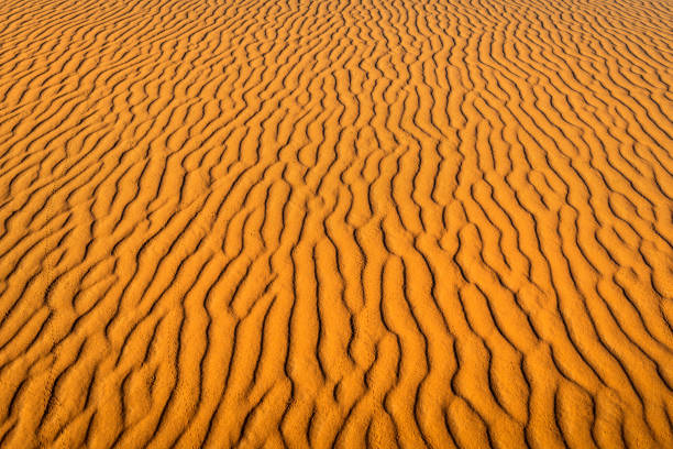пустыня песок и эрг чебби, мерзуга, марокко, северная африка - landscape desert wave pattern erg chebbi dunes стоковые фото и изображения