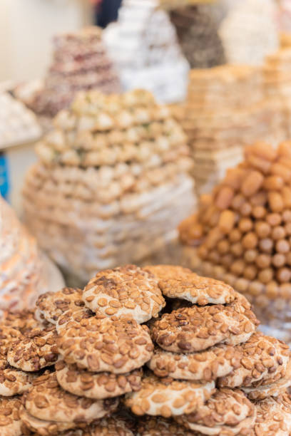 istock Traditional arabic and turkish sweets 1174300136