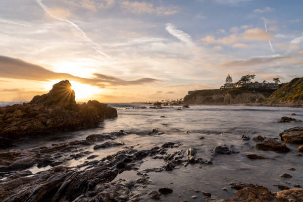 istock Sun Set On Rocky Coastline 1174308765