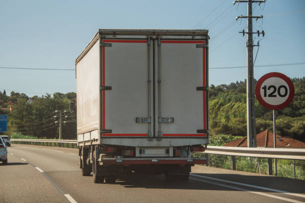 istock Semi truck on a highway 1174311790