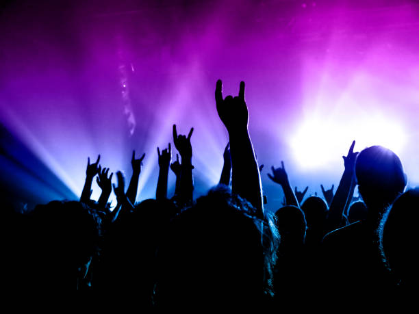 istock Concert crowd in front of a live stage 1174314844