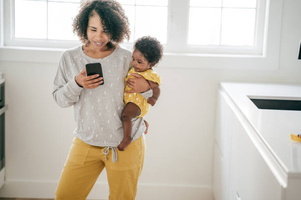 istock Mom and baby having great time together 1174324128