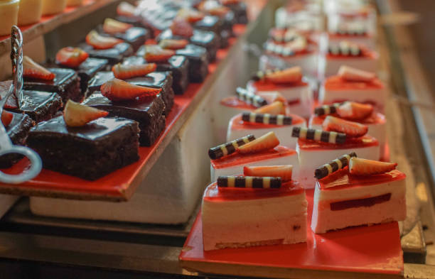 istock strawberry mousse, vanilla and chocolate cake 1174332847