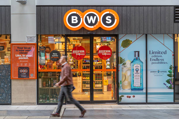 BWS Store, Sydney, Australia stock photo