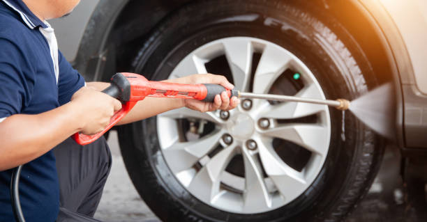 istock Washing car with soap. Close up concept. 1174334522