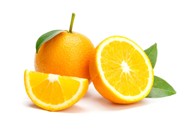 istock Oranges group freshly on a white background. Half of orange isolate on white background 1174338543