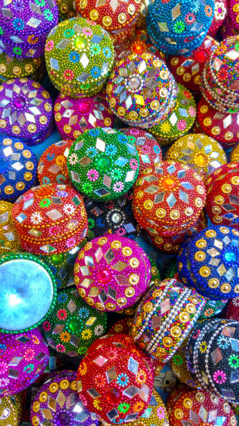 istock Colorful jewelry boxes with mirror detail 1174342015