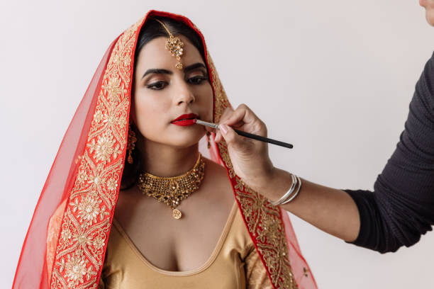 Bridal Makeup Done By The Best Stock Photo - Download Image Now - Bride,  Culture of India, India - iStock