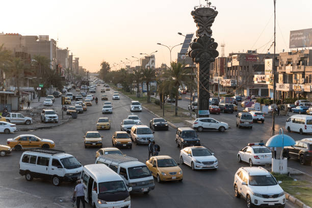 Baghdad, Iraq - July 08, 2019: Traffic on street