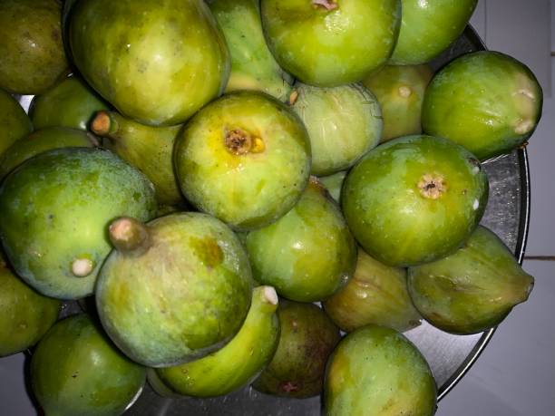 istock Group of black and white figs, whole 1174350595