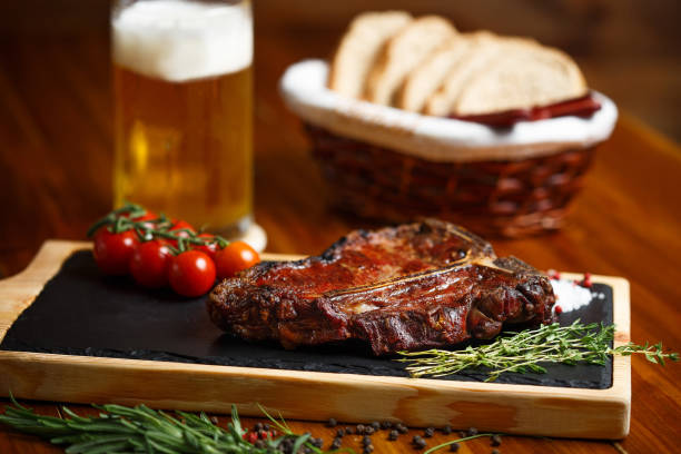 istock shank, a meat medallion on a served table 1174363816