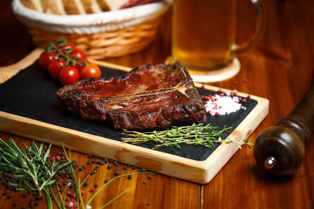 istock shank, a meat medallion on a served table 1174363840