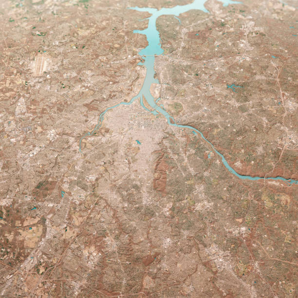 istock Washington DC 3D Render Aerial Landscape View From South Mar 2019 1174372863