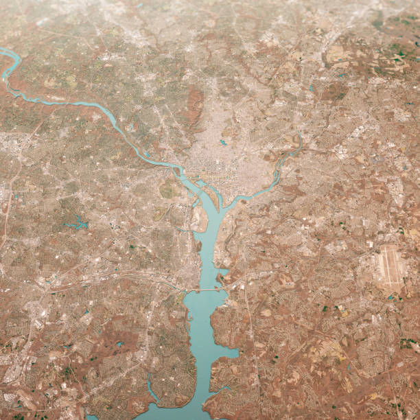 istock Washington DC 3D Render Aerial Landscape View From South Mar 2019 1174372876