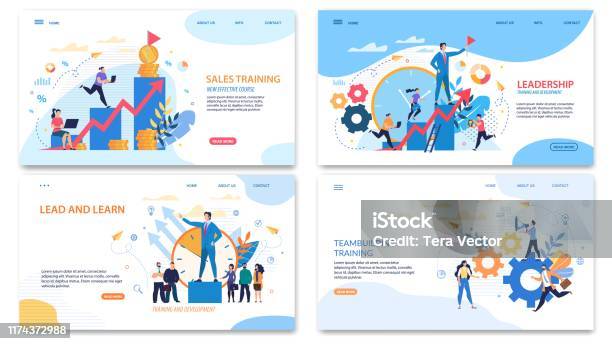 Prompt Banner It Written Sales Training Courses Stock Illustration - Download Image Now - Leadership, Sale, Skill