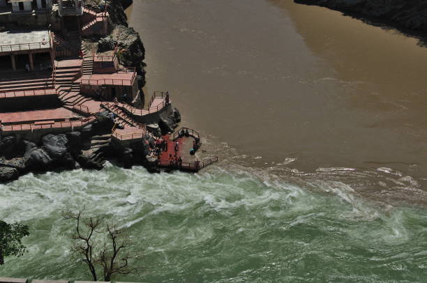 istock Devprayag - Prayag of Alakhnanda and Bhagirathi river 1174373648