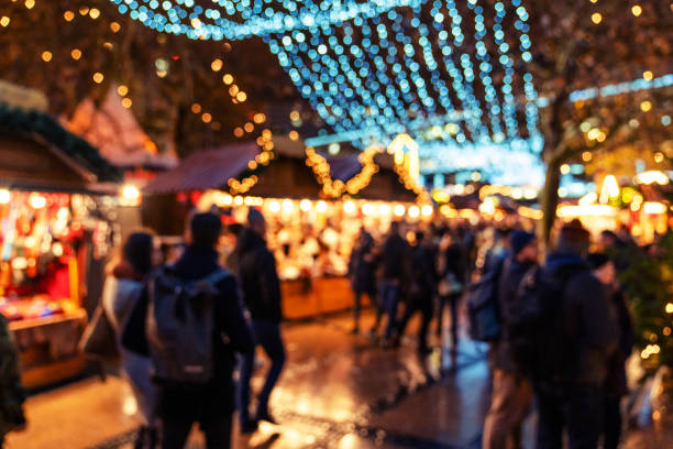 istock Christmas Market (A Christmas market) on Kudamm, Berlin. Blurred background. 1174377777