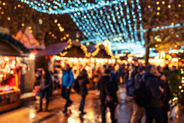 istock Christmas Market (A Christmas market) on Kudamm, Berlin. Blurred background. 1174377838