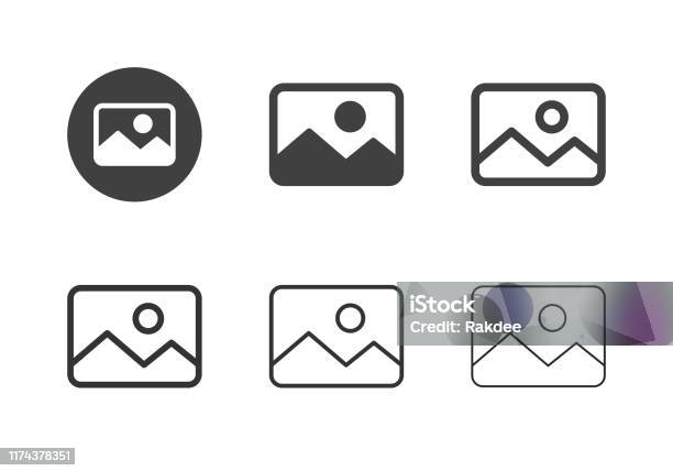 画像タイプアイコン マルチシリーズ - アイコンのベクターアート素材や画像を多数ご用意 - アイコン, プリント写真, 記号