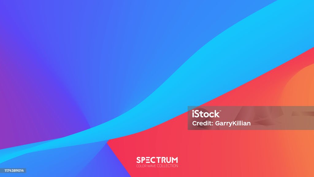 Vector Fluid Color Blend Spectrum Background Liquid Color Flow Trendy ...