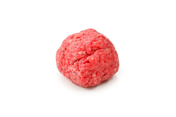istock Raw meat balls isolated on white background. 1174396733