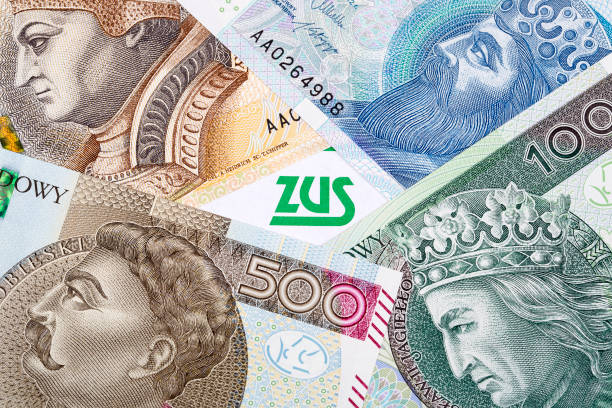 istock Polish insurance documents on a background of banknotes 1174397995
