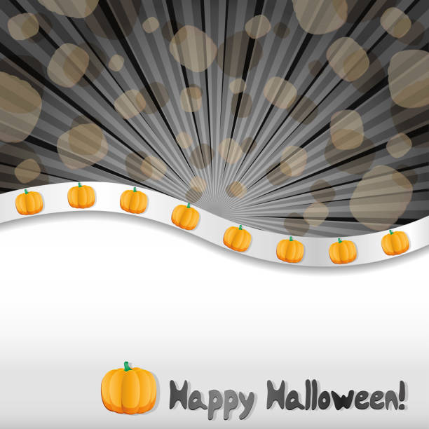Halloween background, part 2 vector art illustration