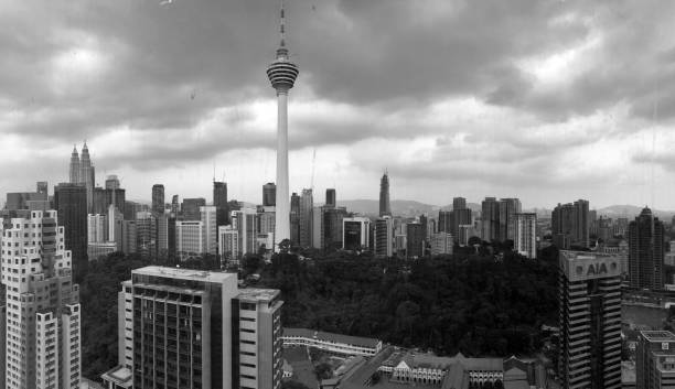 istock Kl Tower and the coming rain 1174399124
