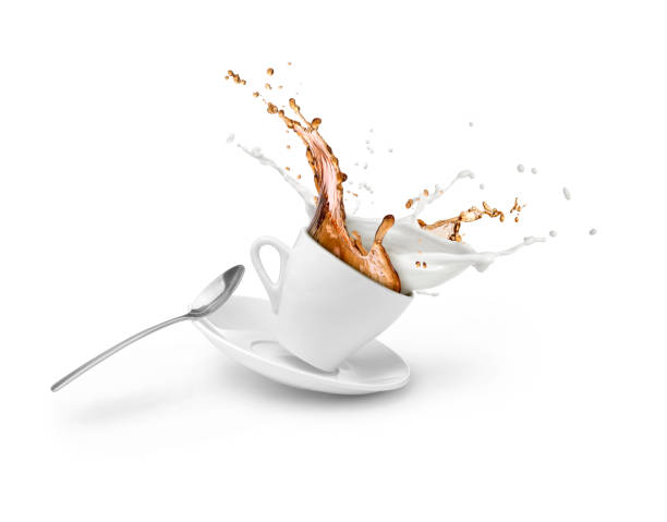 istock coffee and milk splash in white cup isolated 1174424433