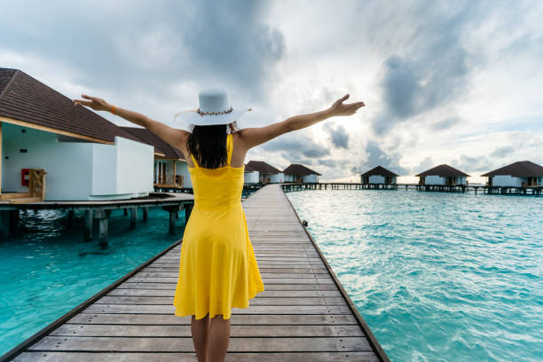 istock Enjoying at Maldives 1174429106