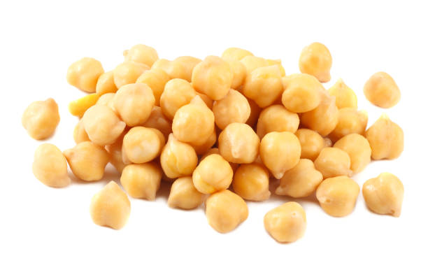 istock chickpeas isolated on a white background. food 1174430394