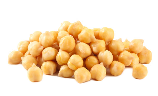 istock chickpeas isolated on a white background. food 1174430616