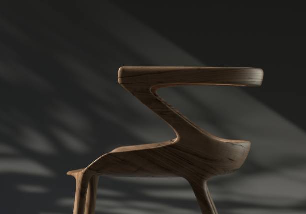 istock Modern designed wooden chair 1174432164