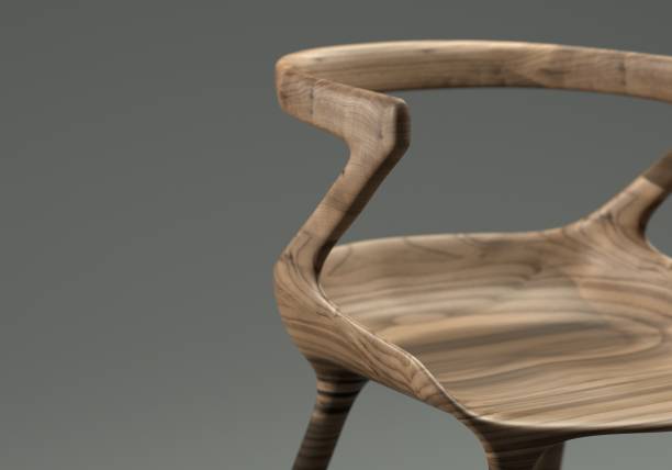 istock Modern designed wooden chair 1174432191