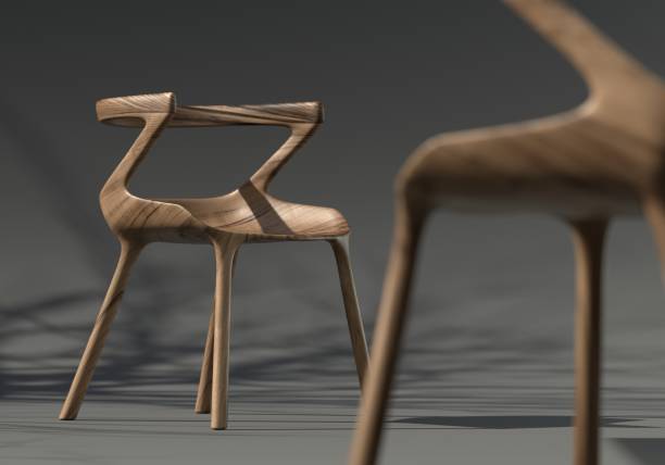 istock Modern designed wooden chair 1174432194