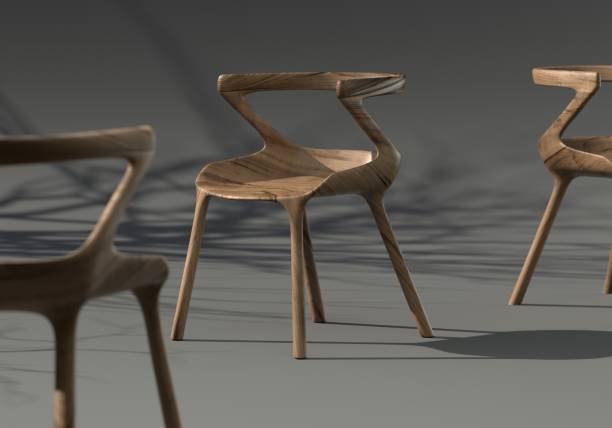 istock Modern designed wooden chair 1174432229