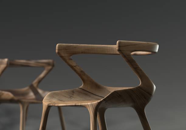 Modern designed wooden chair