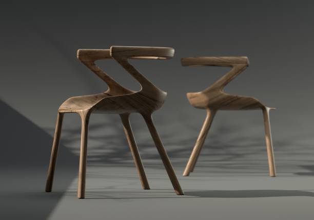 istock Modern designed wooden chair 1174432328
