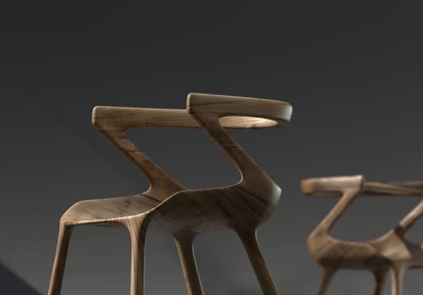 istock Modern designed wooden chair 1174432335