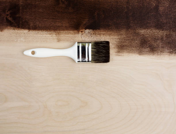 istock Fresh painted wooden board 1174433168