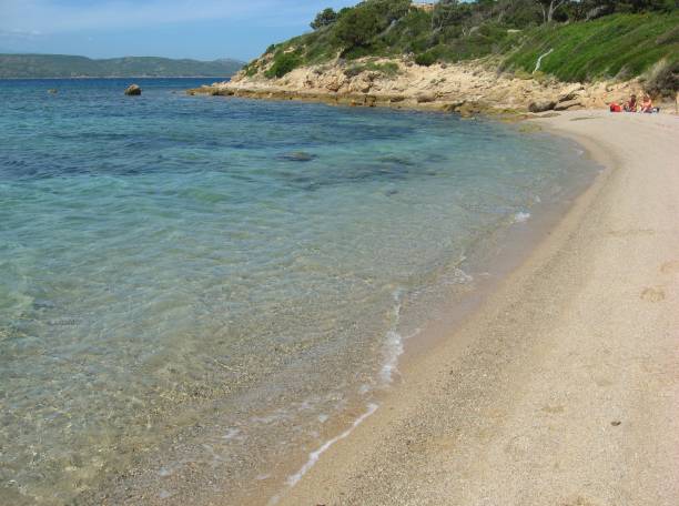 istock Pink sand beach, Corsica Island 1174434442