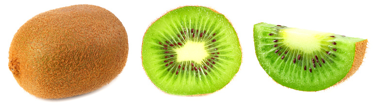 kiwi collection. kiwi fruit isolated on a white background