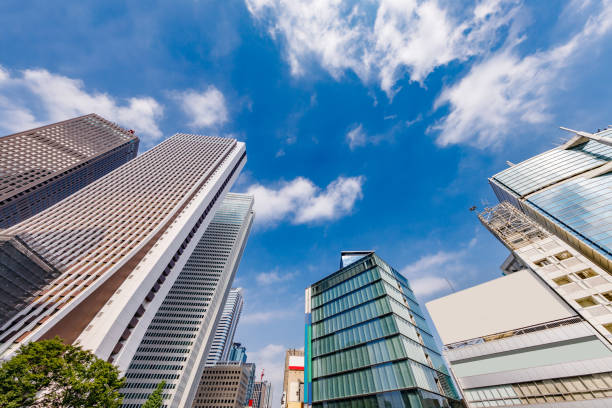 istock Blue sky and Shinjuku buildings 1174435390