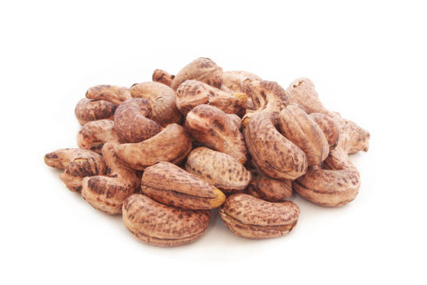 istock Cashew nuts isolated on white background 1174435673