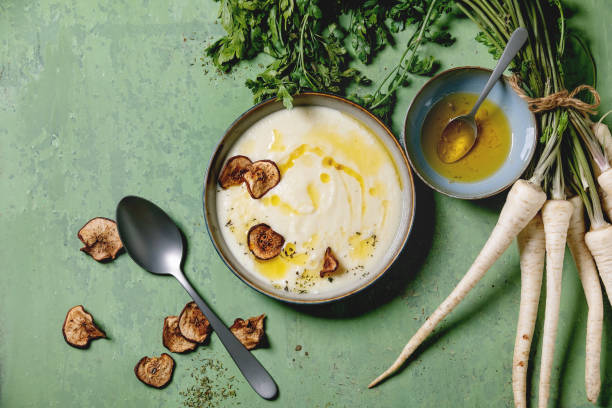 istock Parsnip soup with butter sauce 1174440232