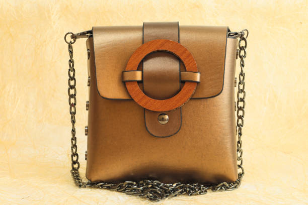 istock Golden Brown Colored Women Bag 1174444982